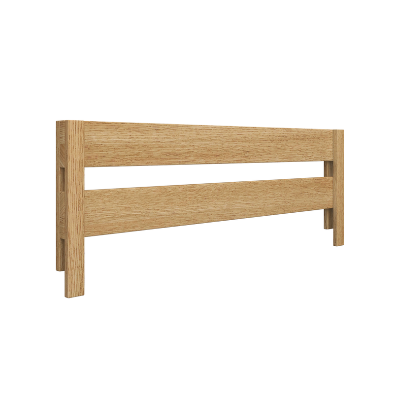 Bed fall protection | natural oak