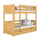 Natural Pine Wooden Bunk Bed with Drawer – Children’s Room, Solid Wood, Scandi