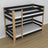 Black and oak bunk bed made of wood - dimensions and diagram, Nizio
