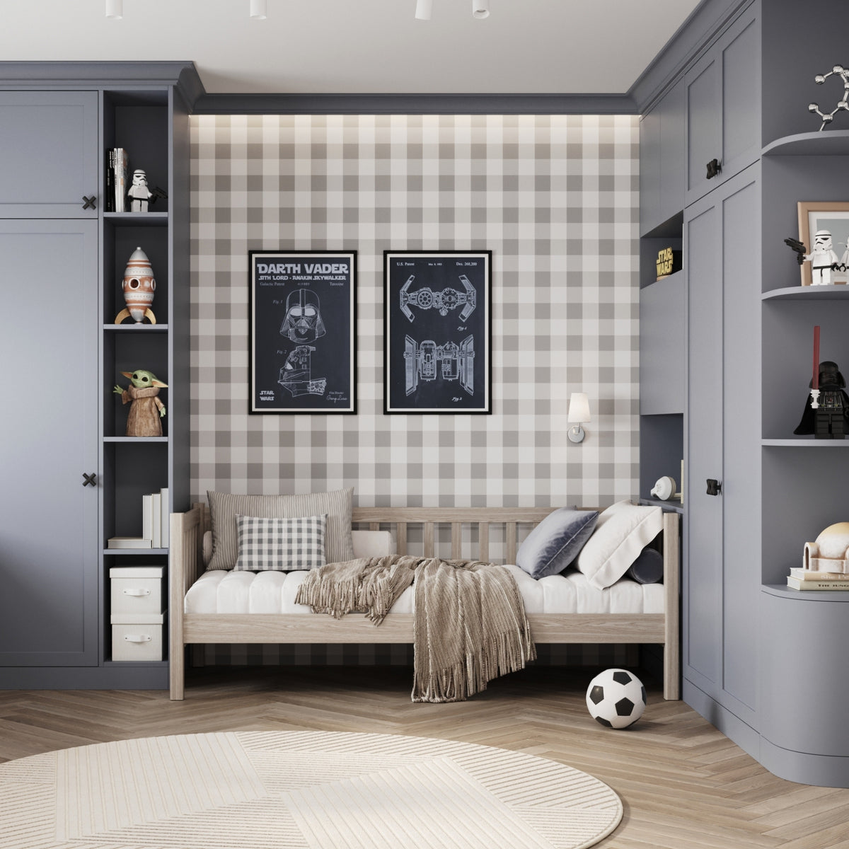 Balinto ąžuolo sofa-lova - ąžuolinė šoninė užtvara, sauga vaikams