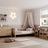 Ąžuolinė sofa-lova, natūralus ąžuolas - medžio detalės ir sandūros, Nizio Home