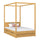 Wooden canopy bed with drawer natural pine – child’s room, scandi style