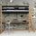 Black and Oak Wooden Loft Bed with Desk – Children’s Room, Scandi Nizio