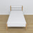 Bed white/oak wooden – dimensions and diagram, Nizio Home