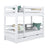 Bunk Bed with Drawer N01 Wooden in Custom RAL/NCS Color – Solid Wood, Nizio