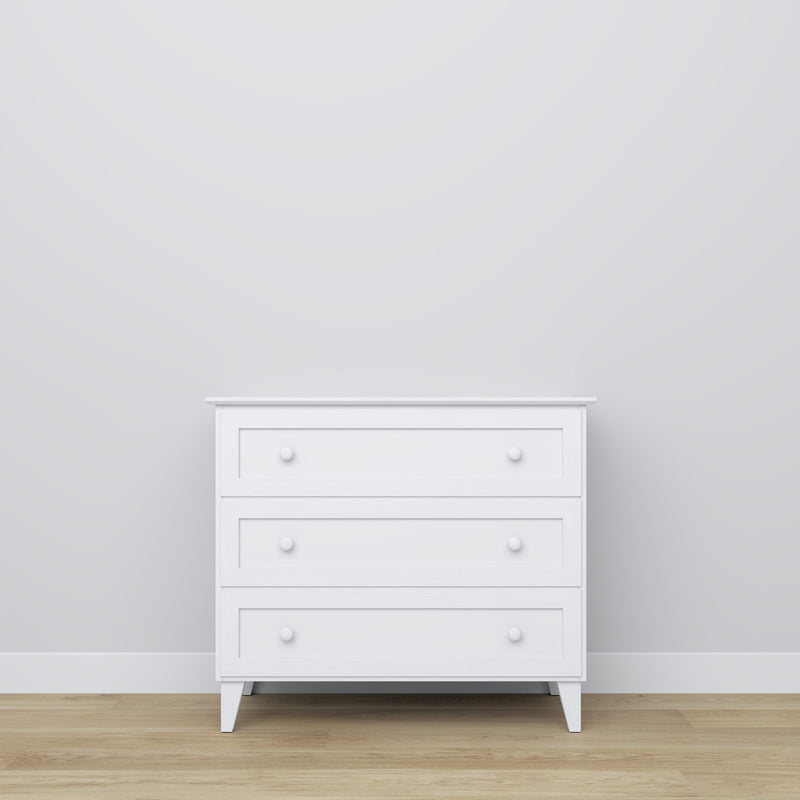komoda 3S 105 Scandi drewniane w kolorze na zamówienie RAL/NCS – lite drewno, Nizio