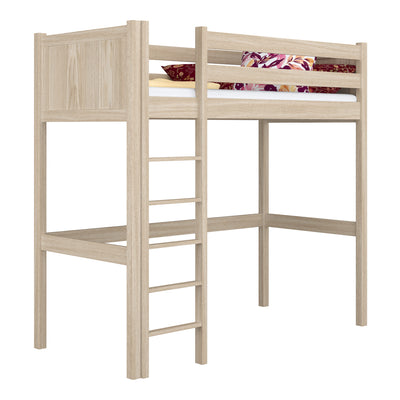 Bleached Oak Loft Bed – Children’s Room, Solid Wood, Scandi Style