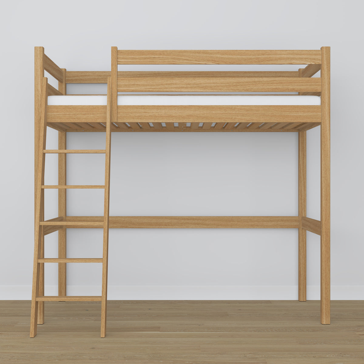 Ąžuolinė antresolinė lova, natūralus ąžuolas - sandūrų ir kopėčių detalės, Nizio Home