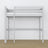 Loft bed grey – wooden ladder and safety rail, Nizio Home