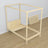 Wooden clear pine canopy bed – scandi child’s room arrangement