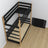 Black and oak bunk bed made of wood - dimensions and diagram, Nizio