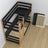 Bunk Bed with Mattress Drawer Black and Oak Wooden – Solid Wood, Scandi Style