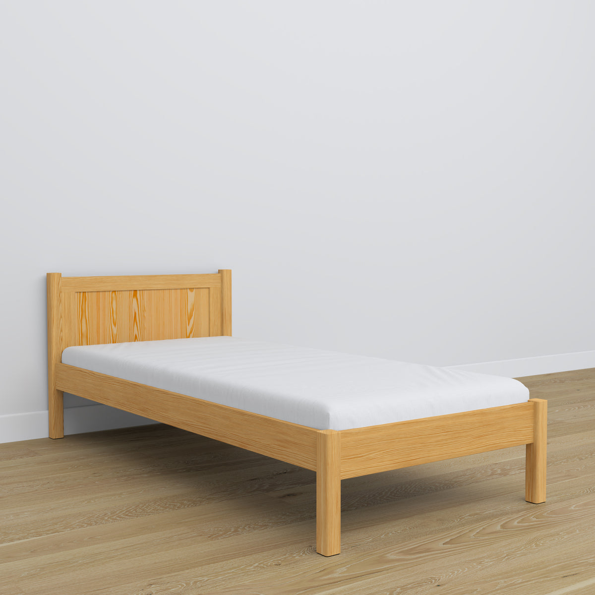 Natūralios pušies lova iš medžio - matmenys ir schema, Nizio Home