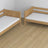 Oak Bunk Bed Natural Oak – Dimensions and Diagram with Mattress Drawer