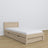 Oak bed with drawer bleached oak – child’s room, scandi arrangement