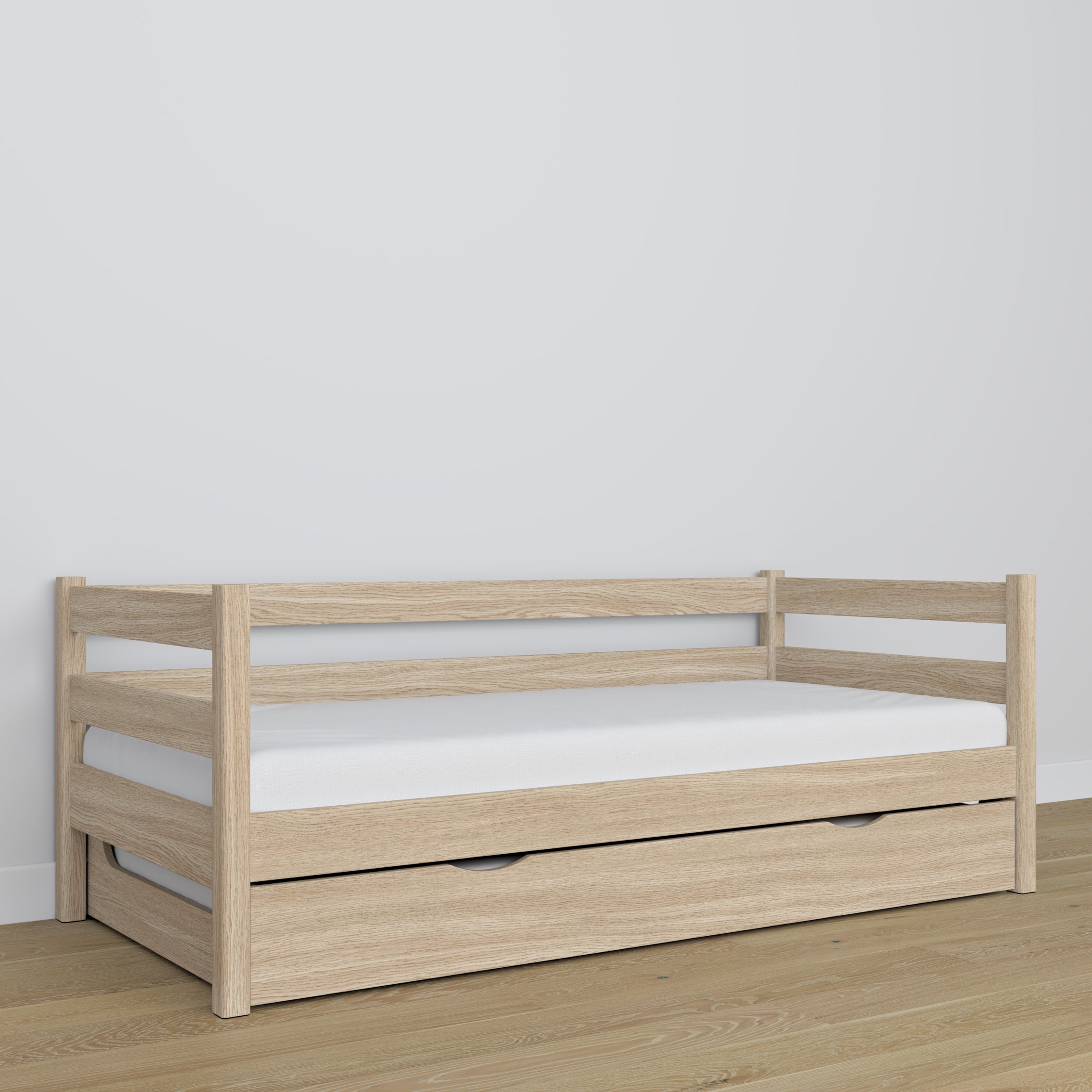 Balinto ąžuolo sofa-lova - ąžuolinės detalės, kokybiška Nizio