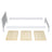 Bleached Oak Bed with Drawer – Fully Oak, Scandi, Nizio Home
