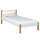 Single wooden bed white-oak – children’s room, solid wood, scandi style