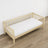 Bespalvė pušinė sofa-lova vaikų kambaryje - skandi išdėstymas, medinė
