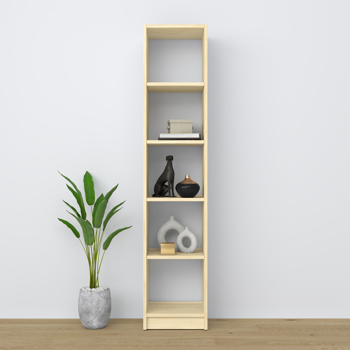 Bespalvė pušinė medinė lentyna - lentynos ir detalės stambiu planu, Nizio Home