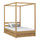 Oak canopy bed with drawer natural oak – child’s room, scandi style