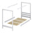 Bleached Oak Canopy Bed – Oak Joints, Close-up, Nizio Home
