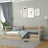 Balinto ąžuolo sofa-lova - ąžuolinė šoninė užtvara, vaizdas iš šono, Nizio