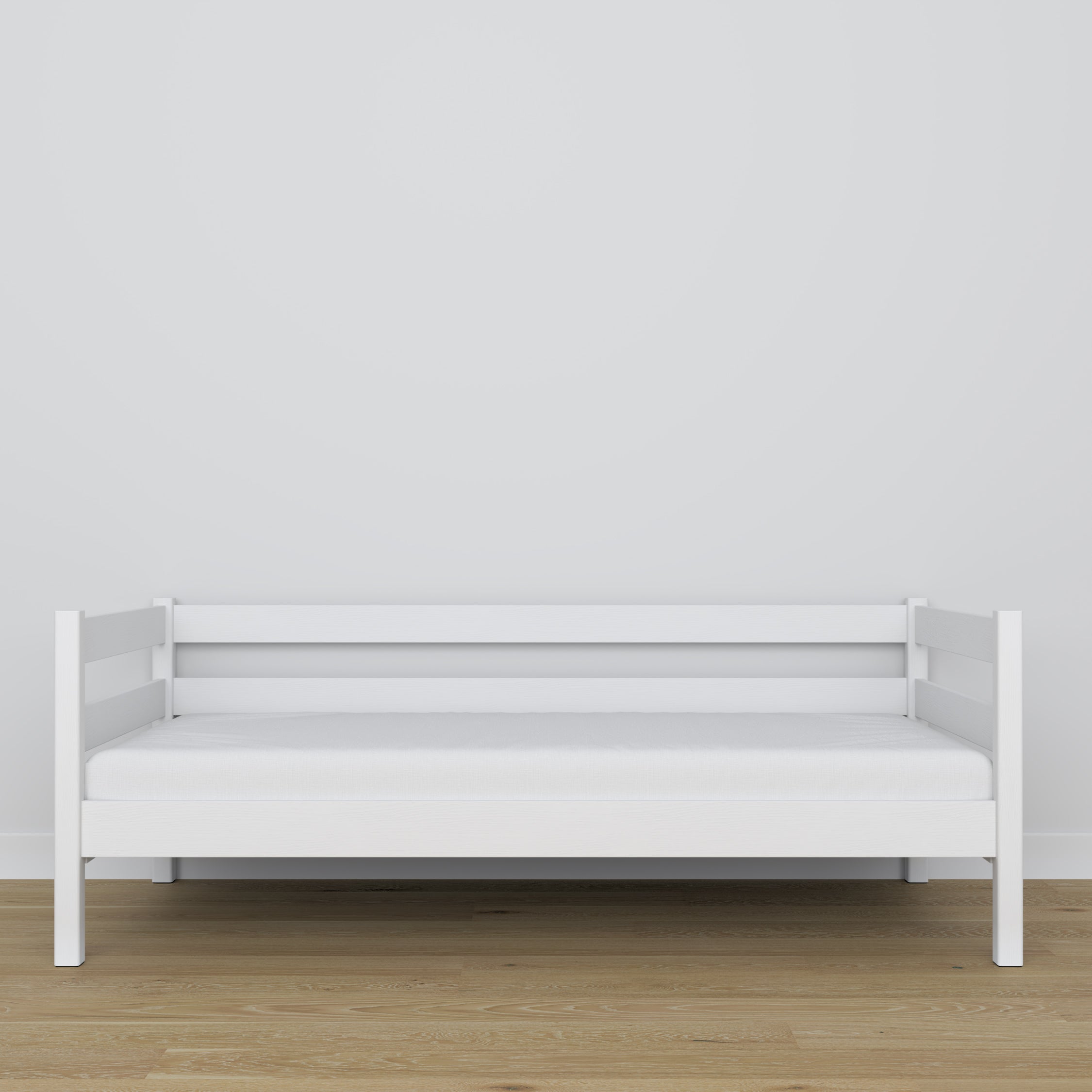 Balta medinė sofa-lova - medžio detalės ir sujungimai, Nizio Home