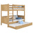 Oak Bunk Bed with Mattress Drawer Natural Oak – Scandi Children’s Room