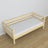 Bespalvė pušinė sofa-lova iš medžio - matmenys ir schema, Nizio