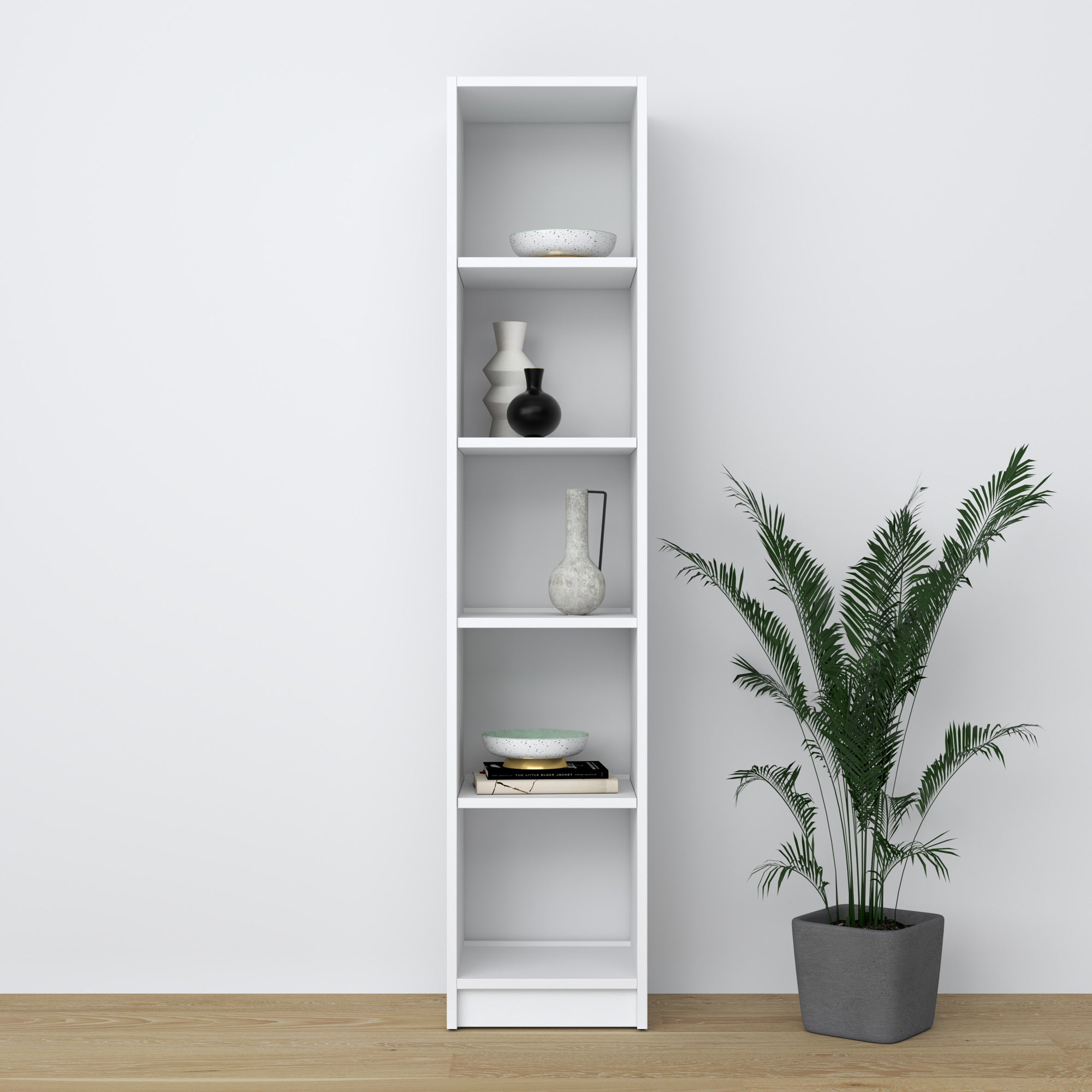 Balta medinė lentyna - lentynos ir detalės stambiu planu, Nizio Home