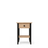 Ąžuolinė spintelė prie lovos 1S N01 Scandi natūralaus ąžuolo / juoda