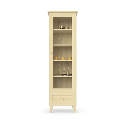 Pine display cabinet 1S 57 Scandi clear pine